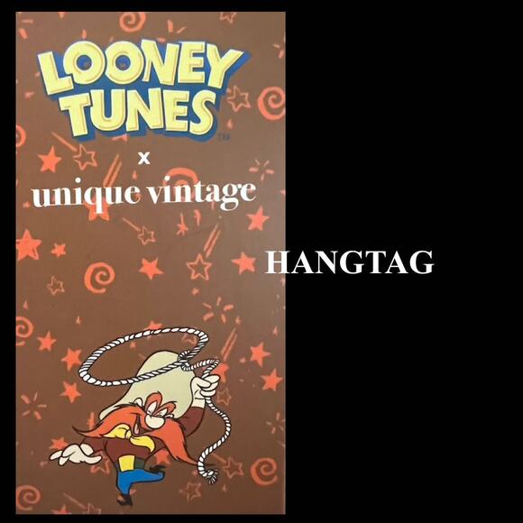 Looney Tunes X Unique Vintage Yosemite Sam Trucker Jacket Black Size L - Picture 4 of 6